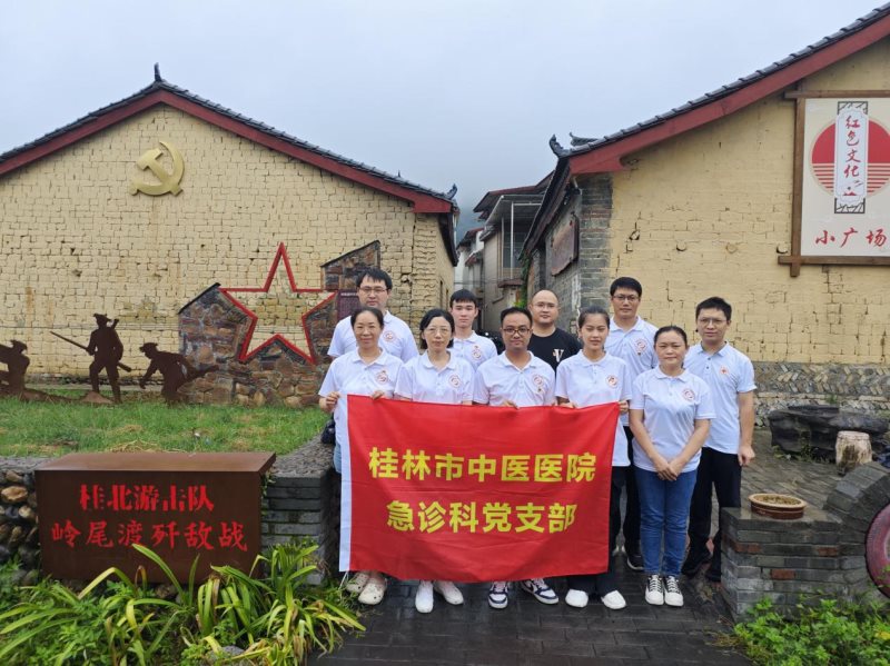 我院急诊科党支部开展“传承红色血脉，汲取红色力量”主题党日活动